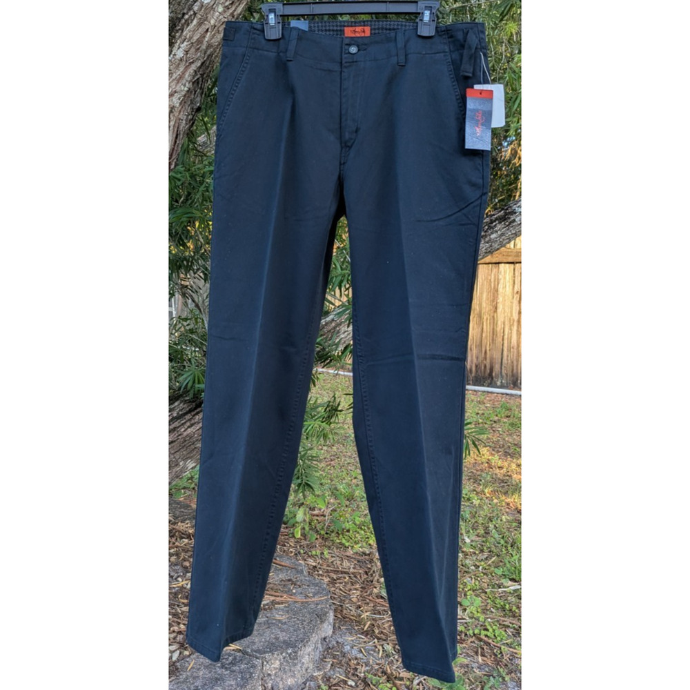 Marc Ecko Man Black Military Style Pants Adjustable Waist Size 34x32